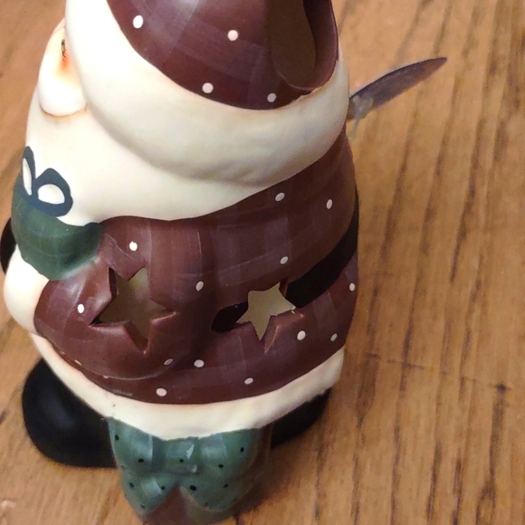 Crazy Mountain Ceramic Santa Tea Light Holder - Picture 7 of 10